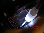 The string is circled in red